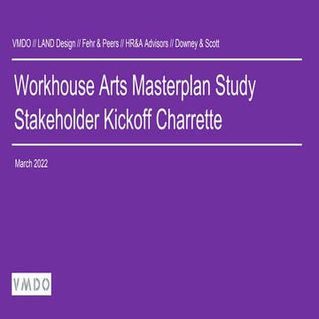 Workhouse Arts Stakeholder Kick Offpptx