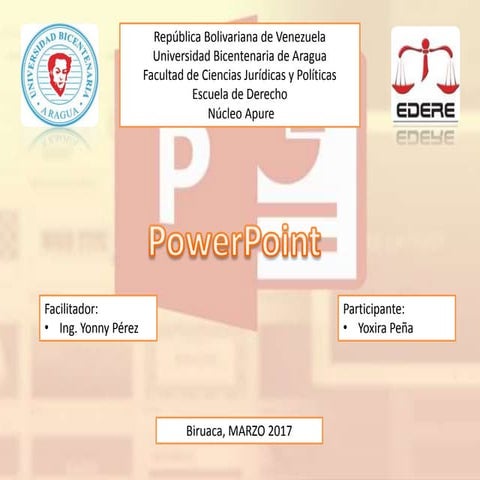 Funcionalidad e importancia de power point en la carrera de derecho | PPTX