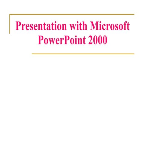 Power Point2000 | PPT