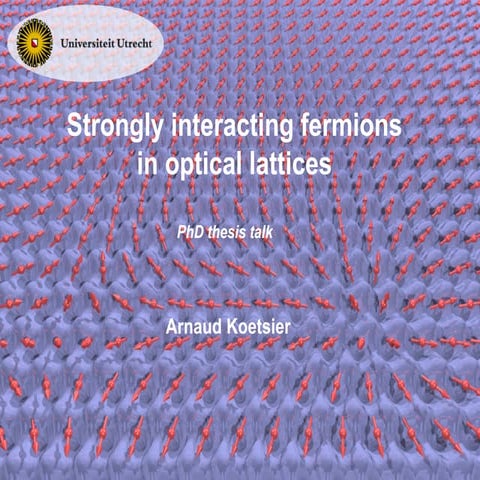 Strongly interacting fermions in optical lattices