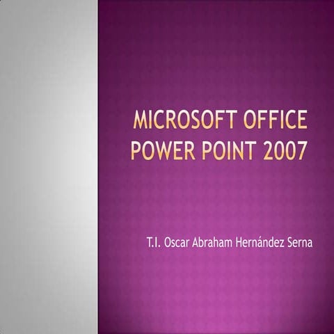 TEORIA Power point 2007