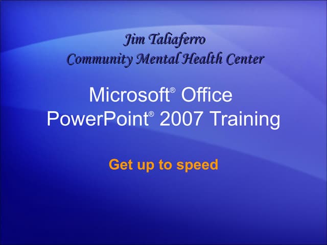 Introduction to microsoft power point 2007 | PDF