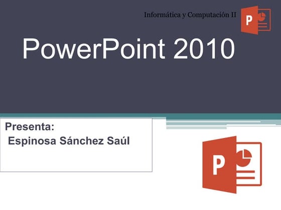 Elementos de la interfaz de power point | PPT
