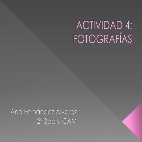 Power point actividad 4 fotografias