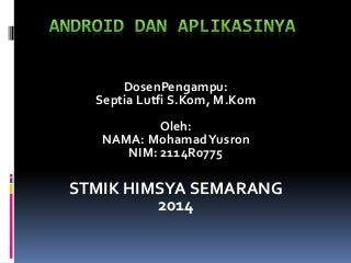 Power point android dan aplikasinya