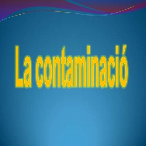 LA CONTAMINACIÓ