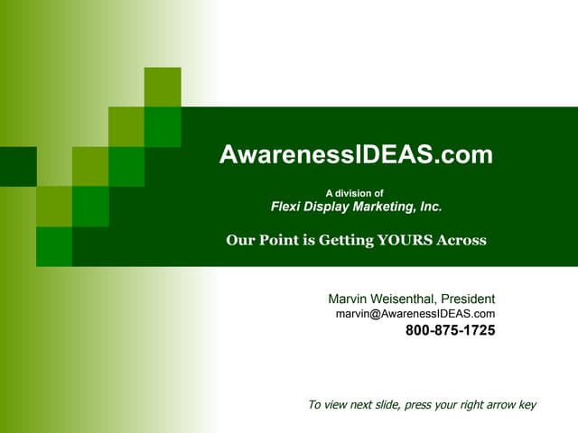 Power Point  Awareness Ideas 2010 Feb Bw