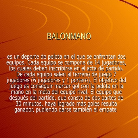 Power point balonmano