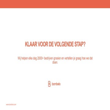 Klaar voor de volgende stap?