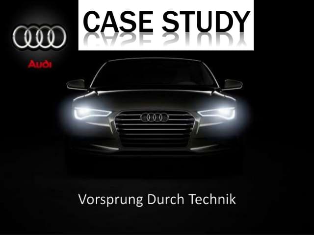 Powerpoint case study audi