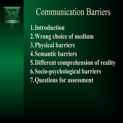Powerpoint communication barriers