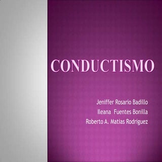 Power Point Conductismo