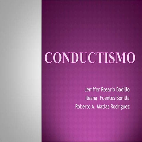 Power Point Conductismo