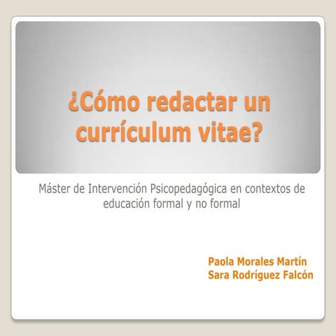 Power point currículum vitae