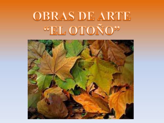 Obras de arte para trabajar el otoño