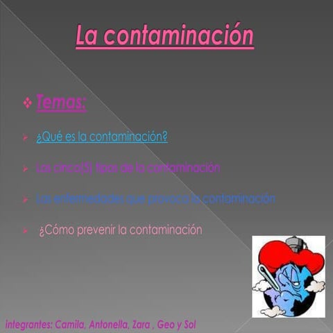 Power point de la contaminacion