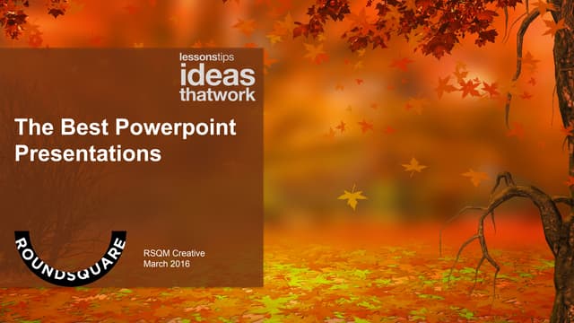 Powerful Powerpoint Presentations