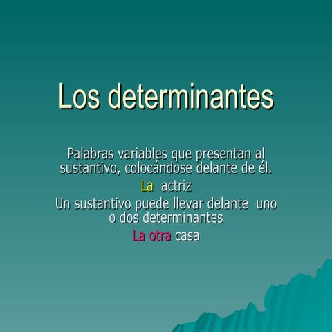 Power point determinante