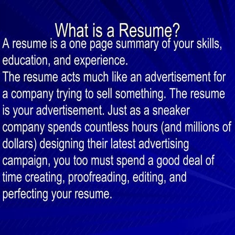 Power point dos_and_donts_of_resume_writing (1)