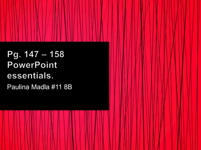 Powerpoint essentials