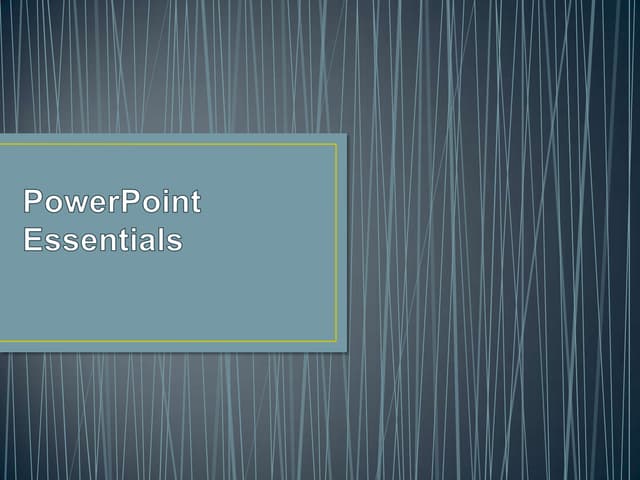 Power point essentials