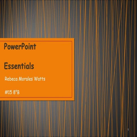 Power point essentials #15 8°b