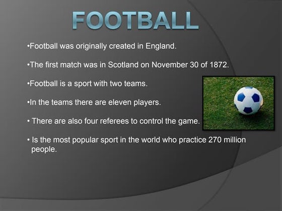 Presentation on Football (Soccer) | PPT