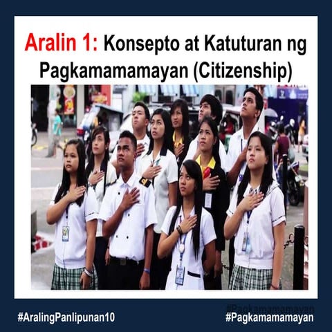 Konsepto at Katuturan ng pagkamamayan (Citizenship)