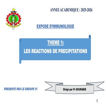 Cours expliqué des réactions de précipitations