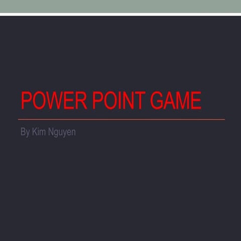 @Power point game | PPTX