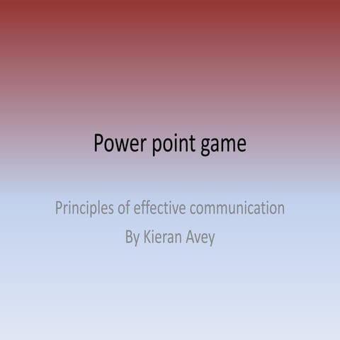 Communication Skills Game | PPTX