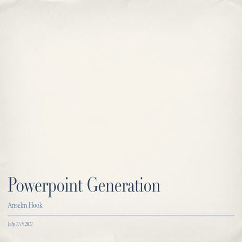 PowerPointless | PPT