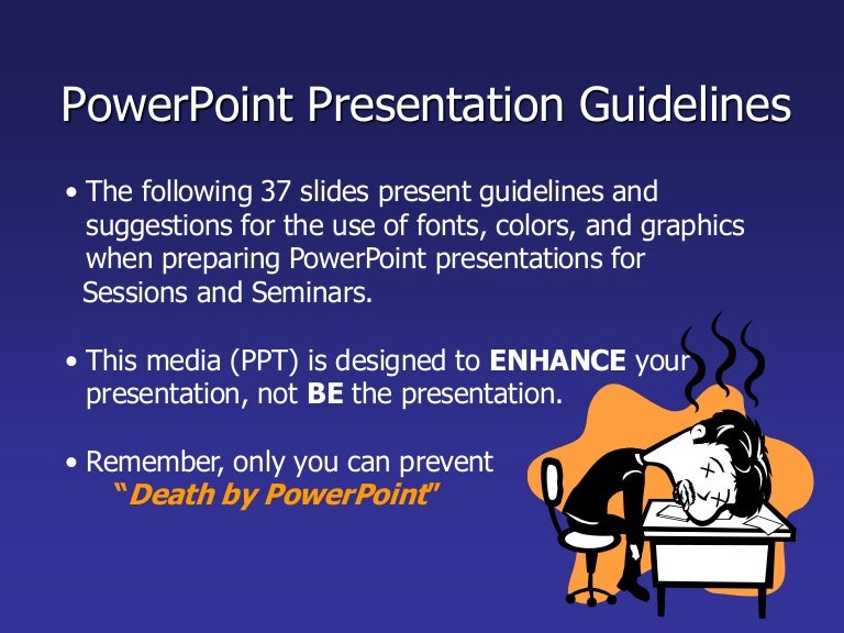 powerpoint presentation guidelines for students