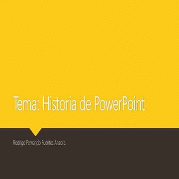 Historia de powerpoint | PPTX