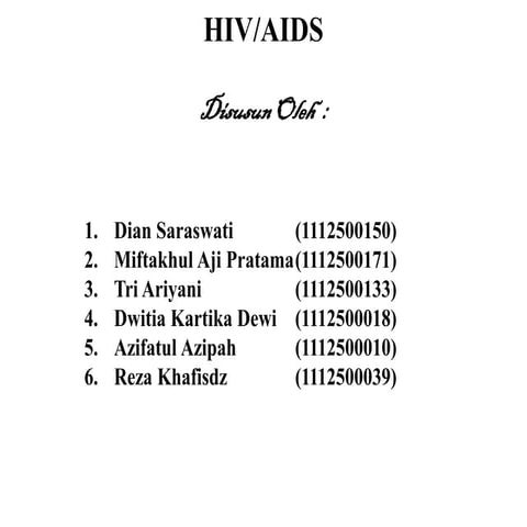 Power point hiv aids