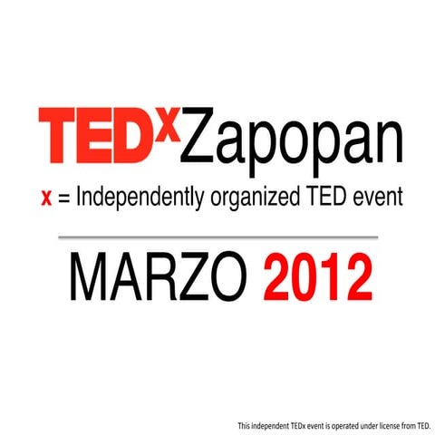 T E D x Z A P | 2012