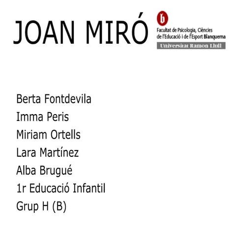 Power Point Joan Miró