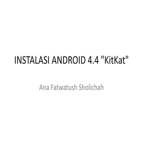 Instalasi Android 4.4 "KitKat"