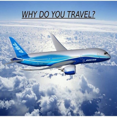 Why people travel?