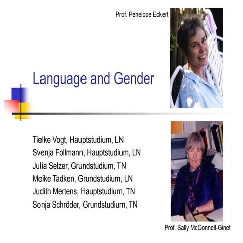 language and gender