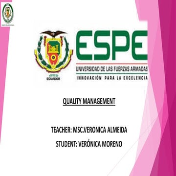 Power point learning activity 1.1 quality management