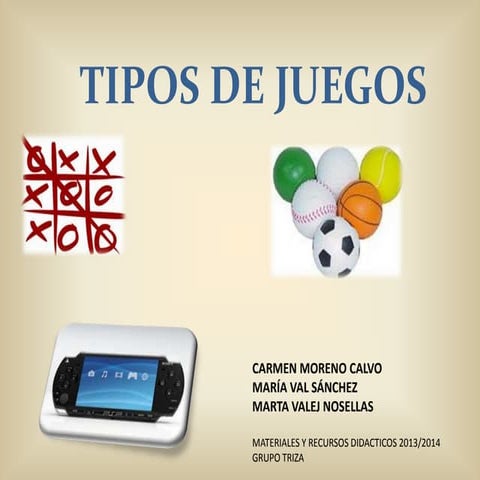 TIPOS DE JUEGO