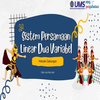 Power Point Materi SPLDV Gabungan Matematika Kelas VIII