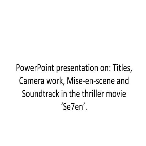 Power point media se7en