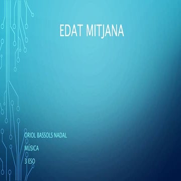 Powerpoint música Edat Mitjana