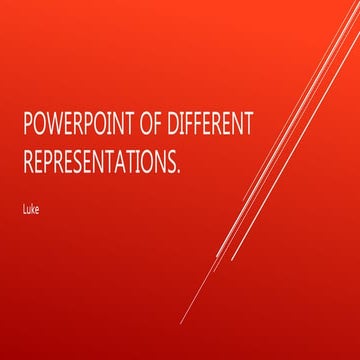 Power point of different representations