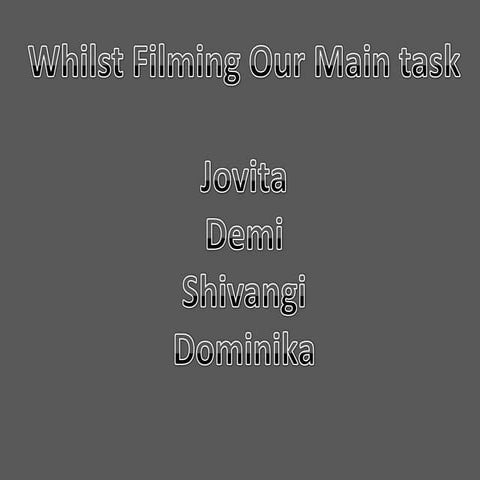 Powerpoint of filming pics