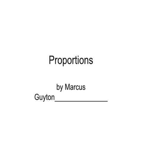 Power point of proprotions