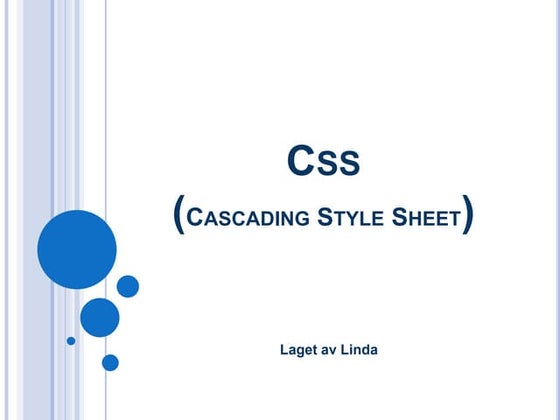 Presentasjon css | PPT
