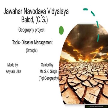 Powerpoint on Drought (Geography) USacademy.in